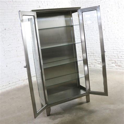 stainless steel glass medical cabinet|stainless steel medicine cabinet recessed.